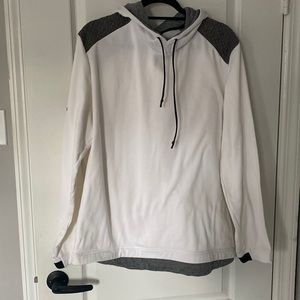 New Adidas sweatshirt. White with black and charcoal accents. Never worn.